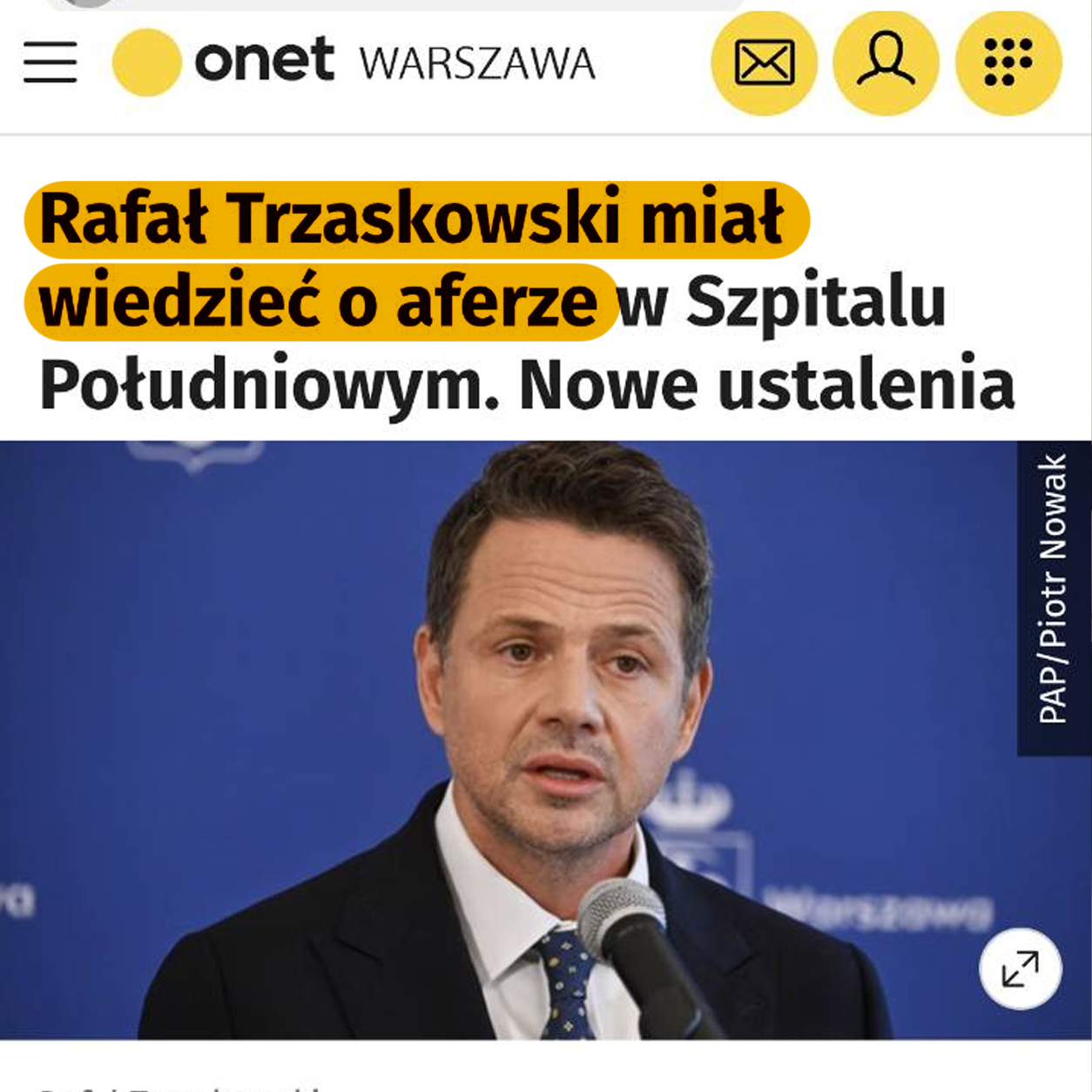 trzaskowski wiedział
